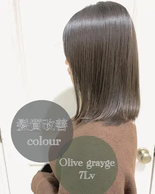 ミディアム カラー ヘアアレンジ Zina福岡天神🪞 髪質改善🪞レイヤーのヘアスタイル