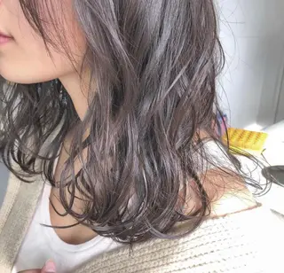 パーマ 表参道ミディアム レイヤー山岸季生のヘアスタイル