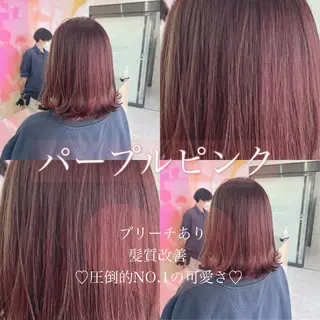ロング カラー ヘアアレンジ 透明感ブリーチカラー 🌈TOMOHIROのヘアスタイル