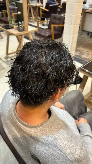 パーマ 松波 慧太のヘアスタイル