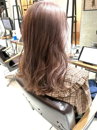 セミロング カラー 🌈外国風ハイライト こうたろうのヘアスタイル
