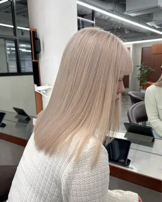 ロング カラー ブリーチ　ハイトーン 特化🌈フジタハルキのヘアスタイル