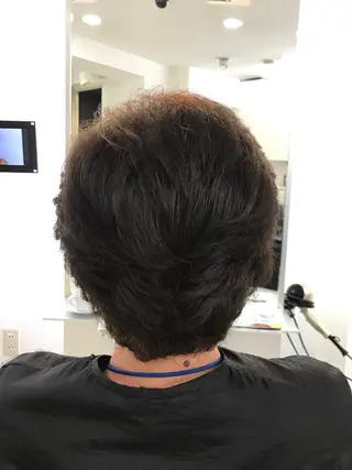 ショート パーマ 大石 さやかのヘアスタイル