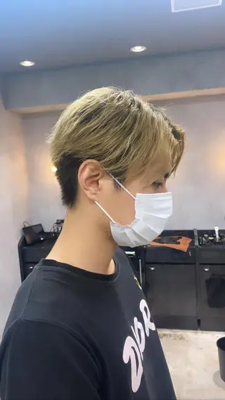 ショート パーマ メンズ ツイストスパイラル/ メンズ特化/中川誠也のヘアスタイル