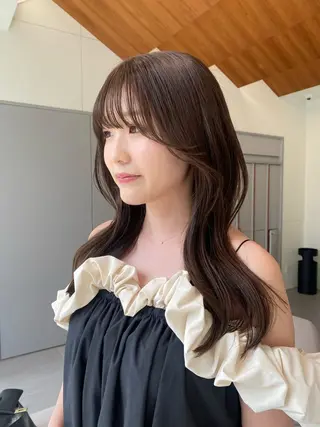 ロング 🎀透明感× 暖色カラーつな🎀のヘアスタイル