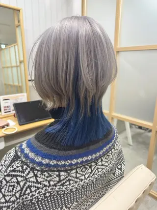 ミディアム カラー S.BLOOM 川崎 翔哉のヘアスタイル