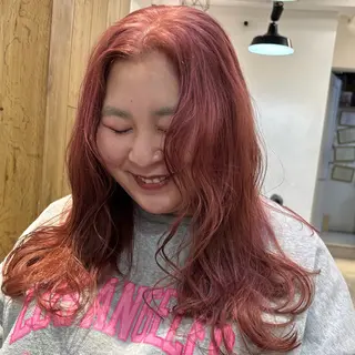 ミディアム 盛れる透明感カラー・ momokaのヘアスタイル