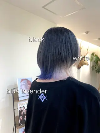 ショート ゆさこのか ダブルカラー／縮毛のヘアスタイル