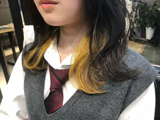 ロング カラー ヘアアレンジ メンズ キッズ ネイル マツエク・マツパ 透明感カラー🤎 ゆりのヘアスタイル