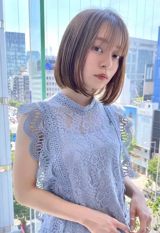 ミディアム 佐藤 優成のヘアスタイル