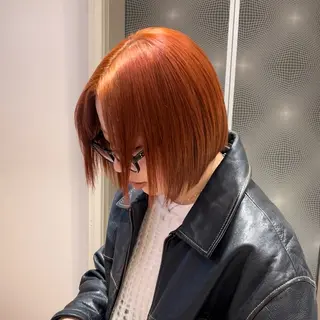 ショート YUIKA☆髪質改善 小顔カット艶カラーのヘアスタイル