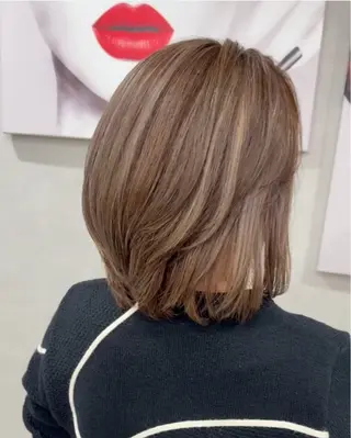 ミディアム A BY WHO あおきのヘアスタイル