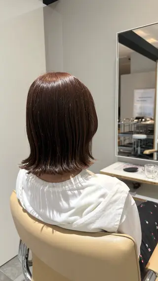 ミディアム カラー 残間 美月のヘアスタイル