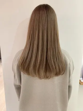 セミロング カラー なりたいが叶う ながしまじゅんきのヘアスタイル