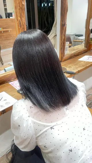 セミロング カラー コトミ【メンズ】 【曲がる縮毛矯正】のヘアスタイル