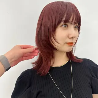 ショート カラー レイヤー🩰顔まわり /透明感/kanaのヘアスタイル