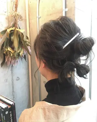 ミディアム ヘアアレンジ HARU /stylistのヘアスタイル