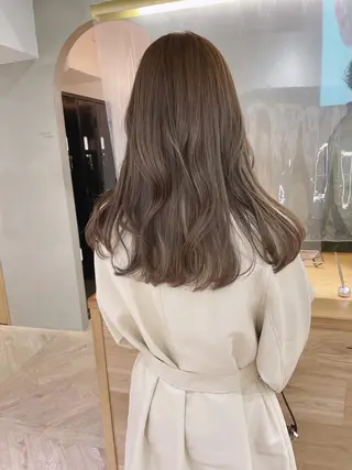 カラー レイヤーカット🍏 オリーブ/ののかのヘアスタイル