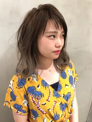 ミディアム カラー 大西 直人のヘアスタイル