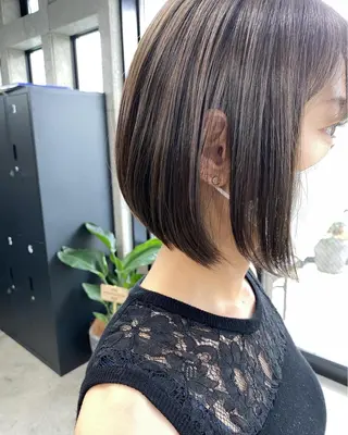 ショート カラー パーマ OVER→三軒茶屋 /縮毛矯正・髪質改善のヘアスタイル