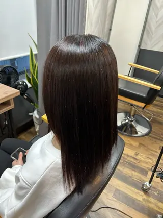 セミロング TELA HAIR 永井のヘアスタイル