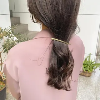 セミロング カラー ヘアアレンジ マツエク・マツパ アイブロウ 透明感カラー🫧ヘア セット🫧松本菜月の眉毛・アイブロウイメージ