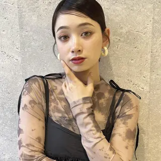 ミディアム ヘアアレンジ 🩰 柔らかいカラー tomomi🌛のヘアスタイル