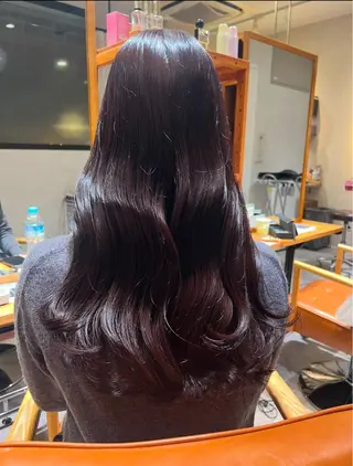 ロング カラー 笠原 裕貴のヘアスタイル