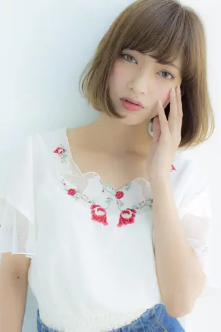 ショート 中村 美穂のヘアスタイル