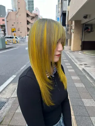ロング カラー yuuna. 🪽のヘアスタイル