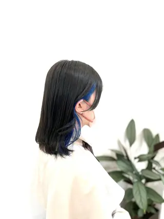 セミロング カラー 堀 大輔のヘアスタイル