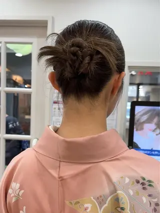 ミディアム ヘアアレンジ 💖ダブルカラー/ ヘアセット/晴香💖のヘアスタイル