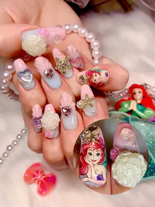 ネイル 3Dアートネイル💗 都築レナのネイルデザイン