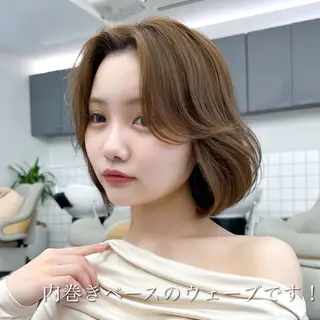 ショート ショートヘア くすみカラー、大場猛のヘアスタイル