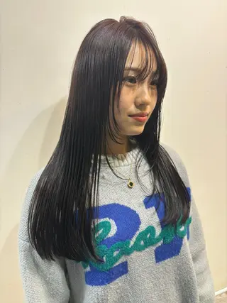 ロング カラー 山田 晃輔のヘアスタイル