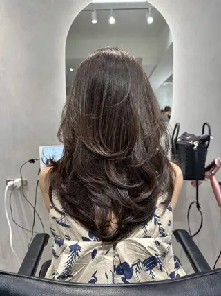 ロング ✨レイヤーカット 海外ヘア/原宿✨のヘアスタイル