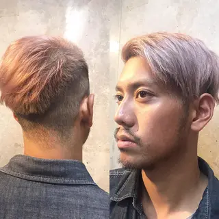 ショート カラー メンズ 及川 光のヘアスタイル