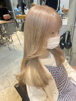 ロング 韓国レイヤー/透明感 カラー🦋mioのヘアスタイル