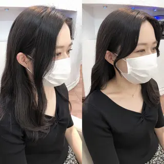 セミロング カラー 韓国ヘア/レイヤー カット SAKURAのヘアスタイル