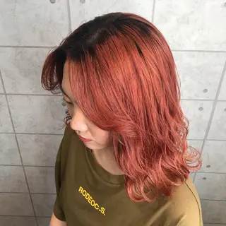 ミディアム カラー ヘアアレンジ 烏丸韓国ヘア🇰🇷 ayaka🎀のヘアスタイル