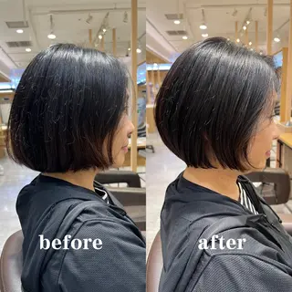 ショート レイヤー/似合わせ カット横川夕華🫧のヘアスタイル