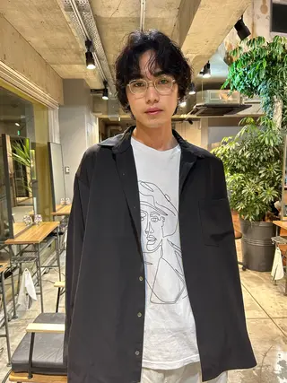 パーマ メンズ メンズカット/表参道 渡邉真由のヘアスタイル