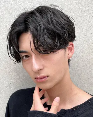 ショート カラー パーマ ヘアアレンジ メンズ 亀井隆汰/メンズ専門 パーマ特化美容師のヘアスタイル