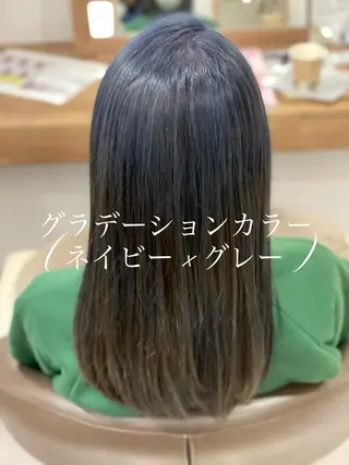 ロング カラー やまこし 美裕樹のヘアスタイル