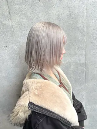 ショート カラー 透明感カラー/ 艶髪縮毛矯正/しほのヘアスタイル