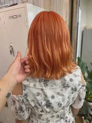ミディアム カラー パーマ ヘアアレンジ メンズ 二ヶ月綺麗なデザイン カット/星野六三四のヘアスタイル