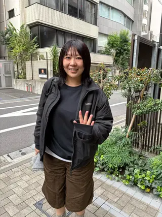 ミディアム カラー eri kinjoのヘアスタイル