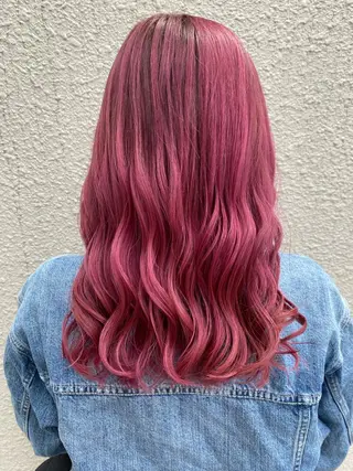 セミロング カラー 岡本 拓朗のヘアスタイル