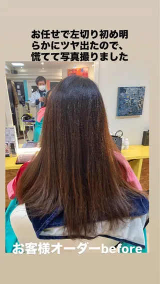 セミロング 横田 尚登のヘアスタイル