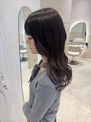 ミディアム funa/京都河原町 /艶髪/暖色のヘアスタイル